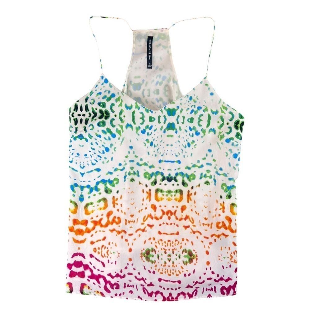 W118 By Walter Baker Rainbow Leopard Print Sheath Tank In Size Medium